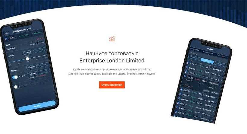 Enterprise London Limited отзывы, вывод средств, торговые условия