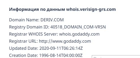 Вся информация о компании Deriv